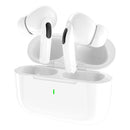 Fone De Ouvido Sem Fio Bluetooth 5.3 Compatível iPhone Android Com Microfone e Redução de Ruído Wireless Academia Corrida Musicas Graves Potentes Controle Touch,À Prova D'água HiFi Branco