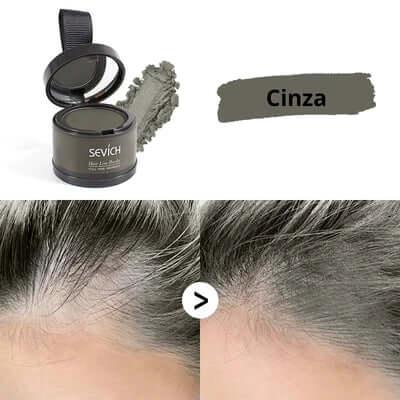 Pó Maquiagem p/ Cabelo à Prova D'água, diga Adeus às Falhas Unissex - SEVÍCH ✅