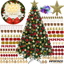 Kit Arvore De Natal Completa Enfeitada Luxo Kit Magia Do Natal Árvore Dos Sonhos De 2,10m 1000g E 200 Enfeites Para Decorar