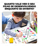 Livro de Desenvolvimento Infantil Buzz® + 8 Canetinhas e Apagador de Brinde