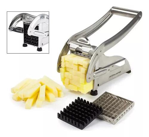 👨‍🍳 Mega Máquina Cortadora Multifunções Vegetais Buzz - Aço Inoxidável