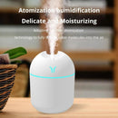 Mini Umidificador de Ar Ultra-Sônico Branco, Luz Romântica, USB, Difusor de Óleo Essencial, Purificador de Carro, Aroma Anion Mist Maker, 250ml
