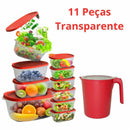 Kit Pote de Plástico e Jarra Vasilhas 11 Peças | Shopee Brasil
